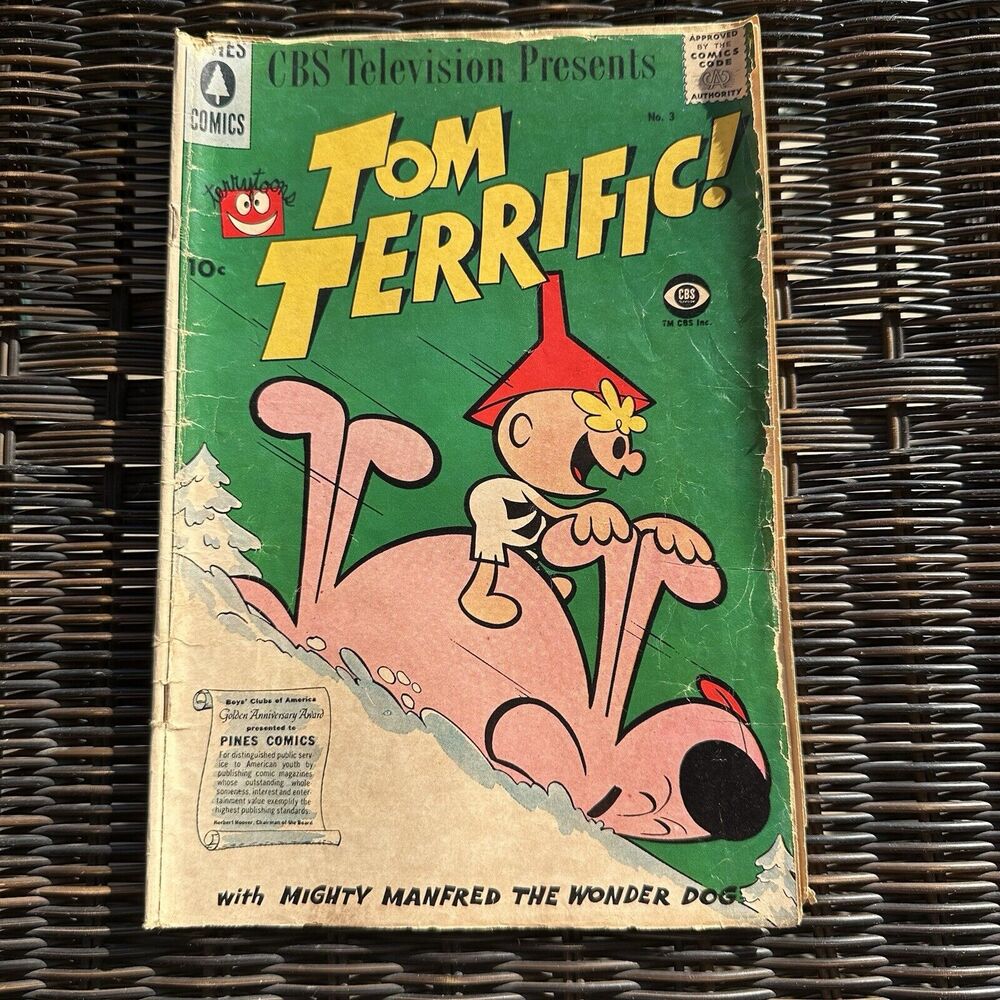 CBS Television Tom Terrific # 3 Pines Comics 1957